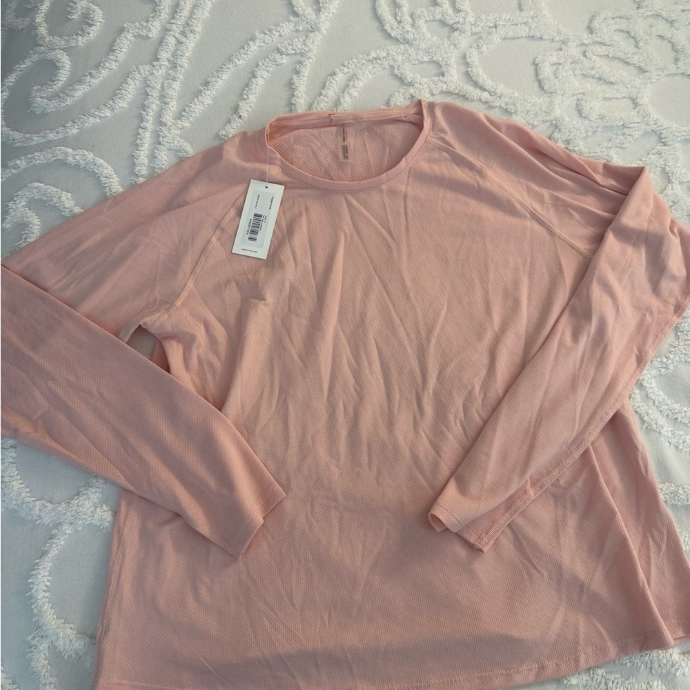 Outdoor Voices Peach Long Sleeve Tee